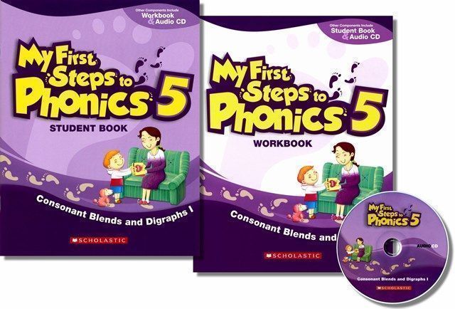 My First Steps to Phonics (5) Pack (Student Book+ Audio CD+WorkBook) 組合書