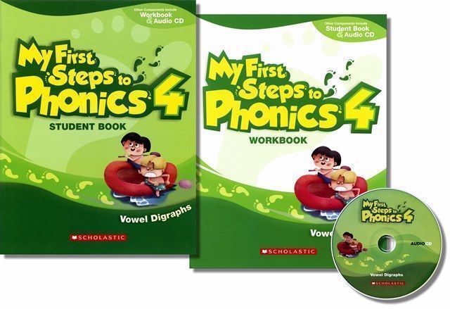My First Steps to Phonics (4) Pack (Student Book+ Audio CD+WorkBook) 組合書