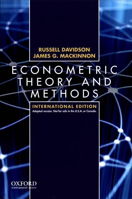 Econometric Theory and Methods