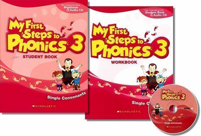 My First Steps to Phonics (3) Pack (Student Book+ Audio CD+WorkBook) 組合書
