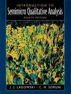 Introduction to Semimicro Qualitative Analysis 8/e