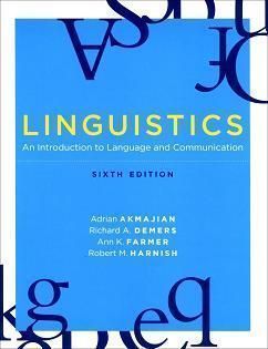 Linguistics: An Introduction to Language and Communication 6/e