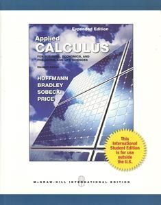 Applied Calculus for Business, Economics, and the Social and Life Sciences 11/e 作者：Hoffmann, Bradley
