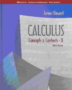 Calculus Concepts and Contexts 3/e 作者：James Stewart